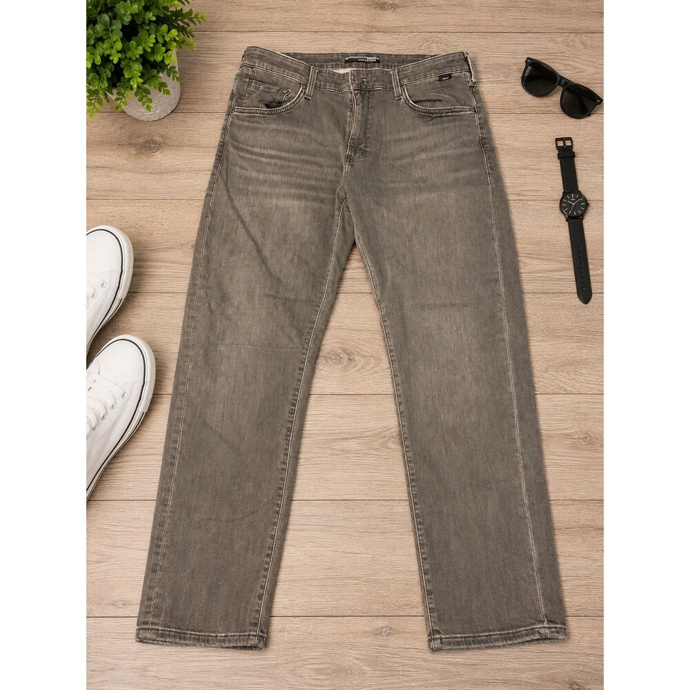 Mavi Jake Athletic Denim Slim Leg Jeans Mens 38x30 Gray Stretch Turkey